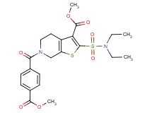 methyl 2-[(diethylamino)sulfonyl]-6-[4-(methoxycarbonyl)benzoyl]-4,5,6,7-tetrahydrothieno[2,3-c]pyridine-3-carboxylate
