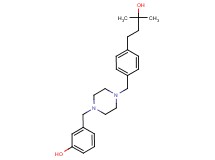 3-({4-[4-(3-hydroxy-3-methylbutyl)benzyl]-1-piperazinyl}methyl)phenol
