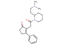 2-(2-{2-[2-(dimethylamino)ethyl]-1-piperidinyl}-2-oxoethyl)-3-phenyl-2-cyclopenten-1-one