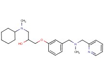 1-[cyclohexyl(methyl)amino]-3-(3-{[methyl(2-pyridinylmethyl)amino]methyl}phenoxy)-2-propanol