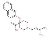 1-(3-methyl-2-buten-1-yl)-4-(2-naphthyloxy)-4-piperidinecarboxylic acid