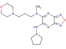 N'-cyclopentyl-N-methyl-N-[3-(4-morpholinyl)propyl][1,2,5]oxadiazolo[3,4-b]pyrazine-5,6-diamine