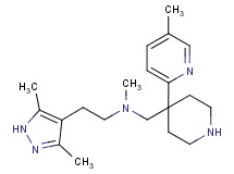 [2-(3,5-dimethyl-1H-pyrazol-4-yl)ethyl]methyl{[4-(5-methyl-2-pyridinyl)-4-piperidinyl]methyl}amine dihydrochloride