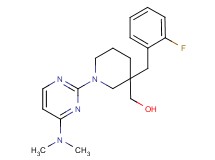 [1-[4-(dimethylamino)pyrimidin-2-yl]-3-(2-fluorobenzyl)piperidin-3-yl]methanol