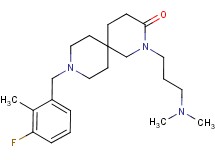 2-[3-(dimethylamino)propyl]-9-(3-fluoro-2-methylbenzyl)-2,9-diazaspiro[5.5]undecan-3-one