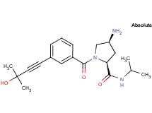 (2S,4S)-4-amino-1-[3-(3-hydroxy-3-methylbut-1-yn-1-yl)benzoyl]-N-isopropylpyrrolidine-2-carboxamide