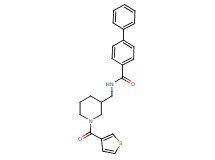 N-{[1-(3-thienylcarbonyl)-3-piperidinyl]methyl}-4-biphenylcarboxamide