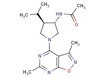 N-[(3S*,4R*)-1-(3,6-dimethylisoxazolo[5,4-d]pyrimidin-4-yl)-4-isopropyl-3-pyrrolidinyl]acetamide