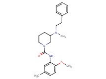 N-(2-methoxy-5-methylphenyl)-3-[methyl(2-phenylethyl)amino]-1-piperidinecarboxamide