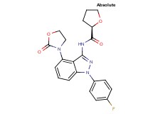 (2R)-N-[1-(4-fluorophenyl)-4-(2-oxo-1,3-oxazolidin-3-yl)-1H-indazol-3-yl]tetrahydrofuran-2-carboxamide
