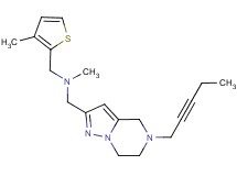 N-methyl-1-(3-methyl-2-thienyl)-N-{[5-(2-pentyn-1-yl)-4,5,6,7-tetrahydropyrazolo[1,5-a]pyrazin-2-yl]methyl}methanamine