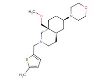 (4aR*,6R*,8aS*)-8a-(methoxymethyl)-2-[(5-methyl-2-thienyl)methyl]-6-(4-morpholinyl)decahydroisoquinoline