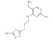 5-ethyl-N~4~-{2-[(5-methyl-1,3,4-thiadiazol-2-yl)thio]ethyl}pyrimidine-2,4-diamine