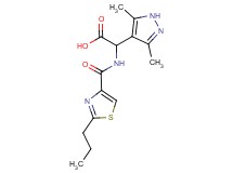 (3,5-dimethyl-1H-pyrazol-4-yl){[(2-propyl-1,3-thiazol-4-yl)carbonyl]amino}acetic acid
