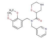 N-(2,3-dimethoxybenzyl)-N-(3-pyridinylmethyl)-2-morpholinecarboxamide dihydrochloride