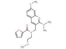 N-{[2-(dimethylamino)-7-methoxy-3-quinolinyl]methyl}-N-(2-methoxyethyl)-2-furamide