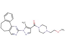 2-(4-{[4-(2-methoxyethyl)-1-piperazinyl]carbonyl}-5-methyl-1H-pyrazol-1-yl)-6,7-dihydro-5H-benzo[6,7]cyclohepta[1,2-d]pyrimidine