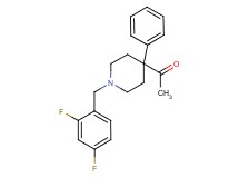 1-[1-(2,4-difluorobenzyl)-4-phenyl-4-piperidinyl]ethanone