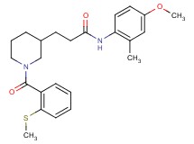N-(4-methoxy-2-methylphenyl)-3-{1-[2-(methylthio)benzoyl]-3-piperidinyl}propanamide