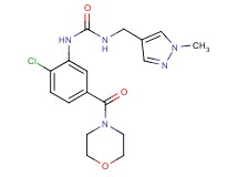 N-[2-chloro-5-(morpholin-4-ylcarbonyl)phenyl]-N'-[(1-methyl-1H-pyrazol-4-yl)methyl]urea