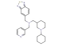 (2,1,3-benzothiadiazol-5-ylmethyl)[(1-cyclohexyl-3-piperidinyl)methyl](3-pyridinylmethyl)amine