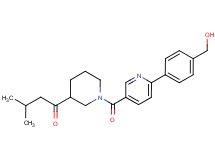 1-[1-({6-[4-(hydroxymethyl)phenyl]pyridin-3-yl}carbonyl)piperidin-3-yl]-3-methylbutan-1-one