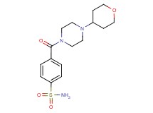 4-{[4-(tetrahydro-2H-pyran-4-yl)piperazin-1-yl]carbonyl}benzenesulfonamide