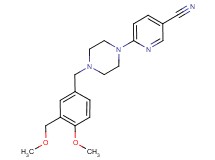 6-{4-[4-methoxy-3-(methoxymethyl)benzyl]piperazin-1-yl}nicotinonitrile