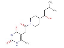5-{2-[4-(1-hydroxy-3-methylbutyl)-1-piperidinyl]-2-oxoethyl}-6-methyl-2,4(1H,3H)-pyrimidinedione