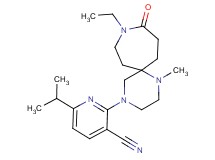 2-(9-ethyl-1-methyl-10-oxo-1,4,9-triazaspiro[5.6]dodec-4-yl)-6-isopropylnicotinonitrile