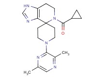 5-(cyclopropylcarbonyl)-1'-(3,6-dimethylpyrazin-2-yl)-1,5,6,7-tetrahydrospiro[imidazo[4,5-c]pyridine-4,4'-piperidine]