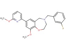 4-(3-fluorobenzyl)-9-methoxy-7-(6-methoxy-2-pyridinyl)-2,3,4,5-tetrahydro-1,4-benzoxazepine