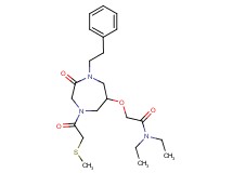 N,N-diethyl-2-{[4-[(methylthio)acetyl]-2-oxo-1-(2-phenylethyl)-1,4-diazepan-6-yl]oxy}acetamide