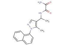 N-{1-[5-methyl-1-(1-naphthyl)-1H-pyrazol-4-yl]ethyl}ethanediamide