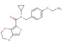 N-cyclopropyl-N-(4-ethoxybenzyl)-2,3-dihydrothieno[3,4-b][1,4]dioxine-5-carboxamide