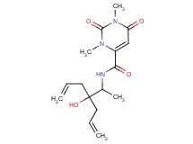 N-(2-allyl-2-hydroxy-1-methyl-4-penten-1-yl)-1,3-dimethyl-2,6-dioxo-1,2,3,6-tetrahydro-4-pyrimidinecarboxamide