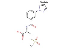(2S)-4-(methylsulfonyl)-2-{[3-(1H-pyrazol-1-yl)benzoyl]amino}butanoic acid