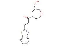 {4-[3-(1,3-benzothiazol-2-yl)propanoyl]-1,4-oxazepan-6-yl}methanol