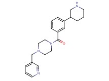 1-(3-piperidin-3-ylbenzoyl)-4-(pyridin-3-ylmethyl)piperazine