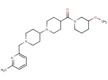 4-[(3-methoxy-1-piperidinyl)carbonyl]-1'-[(6-methyl-2-pyridinyl)methyl]-1,4'-bipiperidine