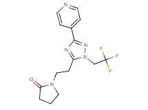 1-{2-[3-pyridin-4-yl-1-(2,2,2-trifluoroethyl)-1H-1,2,4-triazol-5-yl]ethyl}pyrrolidin-2-one