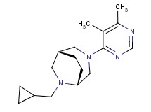 (1R*,5R*)-6-(cyclopropylmethyl)-3-(5,6-dimethylpyrimidin-4-yl)-3,6-diazabicyclo[3.2.2]nonane