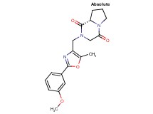 (8aS)-2-{[2-(3-methoxyphenyl)-5-methyl-1,3-oxazol-4-yl]methyl}hexahydropyrrolo[1,2-a]pyrazine-1,4-dione