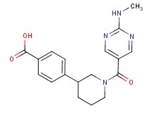 4-(1-{[2-(methylamino)pyrimidin-5-yl]carbonyl}piperidin-3-yl)benzoic acid