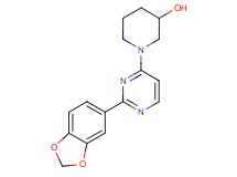 1-[2-(1,3-benzodioxol-5-yl)pyrimidin-4-yl]piperidin-3-ol