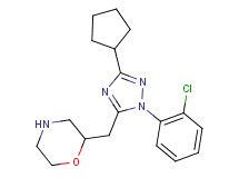 2-{[1-(2-chlorophenyl)-3-cyclopentyl-1H-1,2,4-triazol-5-yl]methyl}morpholine