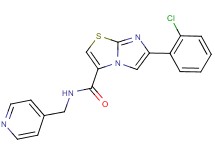 6-(2-chlorophenyl)-N-(4-pyridinylmethyl)imidazo[2,1-b][1,3]thiazole-3-carboxamide