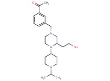 1-(3-{[3-(2-hydroxyethyl)-4-(1-isopropyl-4-piperidinyl)-1-piperazinyl]methyl}phenyl)ethanone