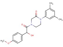 1-(3,5-dimethylphenyl)-4-[hydroxy(4-methoxyphenyl)acetyl]-2-piperazinone