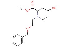 methyl (2R*,4S*)-1-[2-(benzyloxy)ethyl]-4-hydroxypiperidine-2-carboxylate